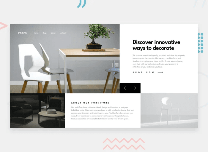 Preview of Room Landing Page